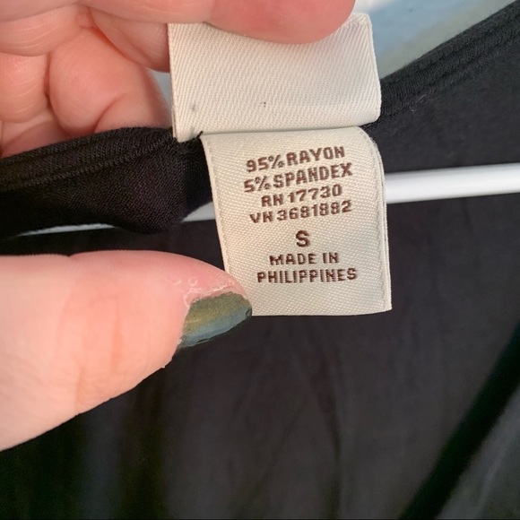 Merona Cover Up Dress V-Neck Black - Picture 9 of 10